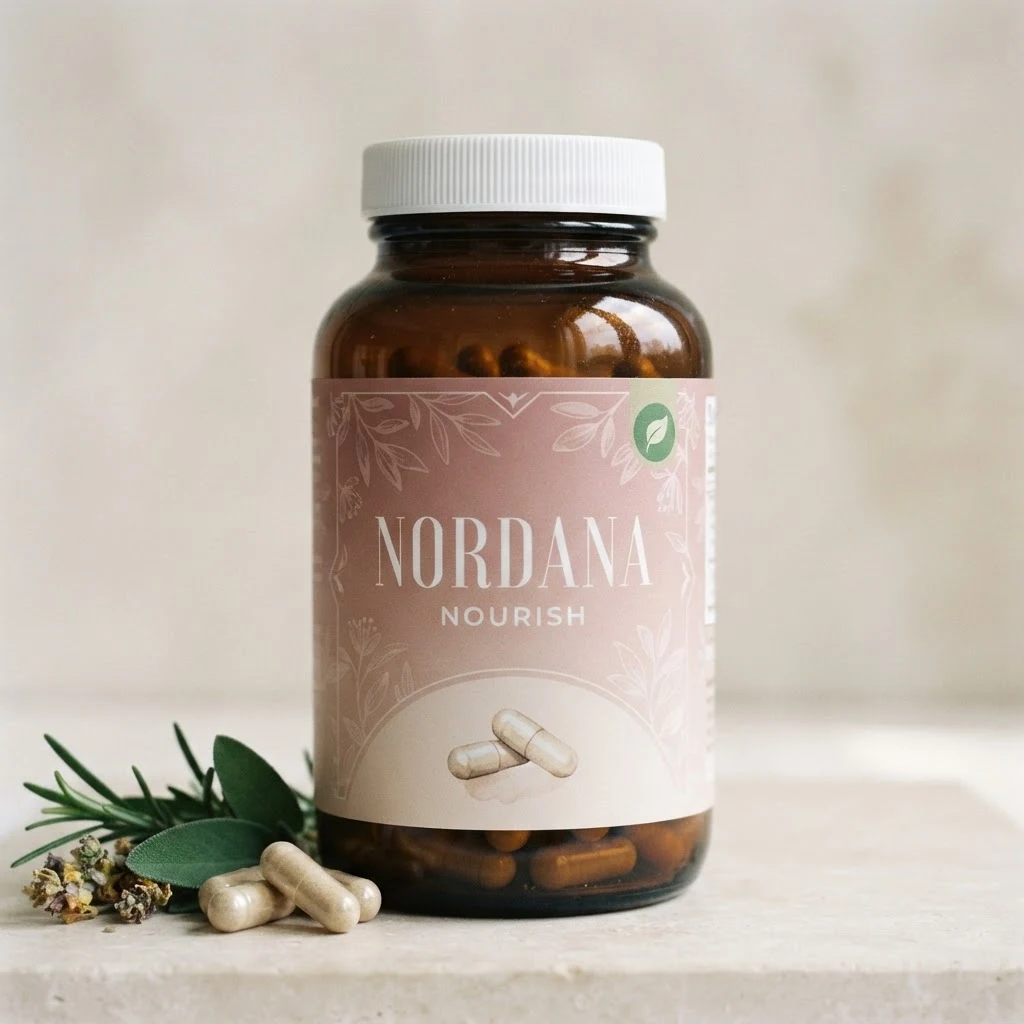 Nordana Nourish valkoinen lääketieteellinen pullo